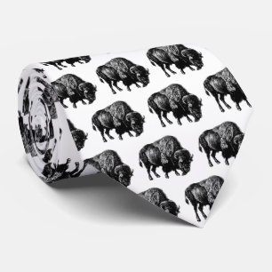 Buffalo American Bison Tie