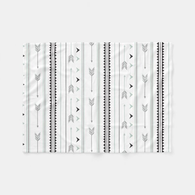 Buffalo Arrow Fleece Blanket (Front (Horizontal))