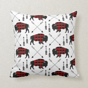 Buffalo Arrows Throw Pillow