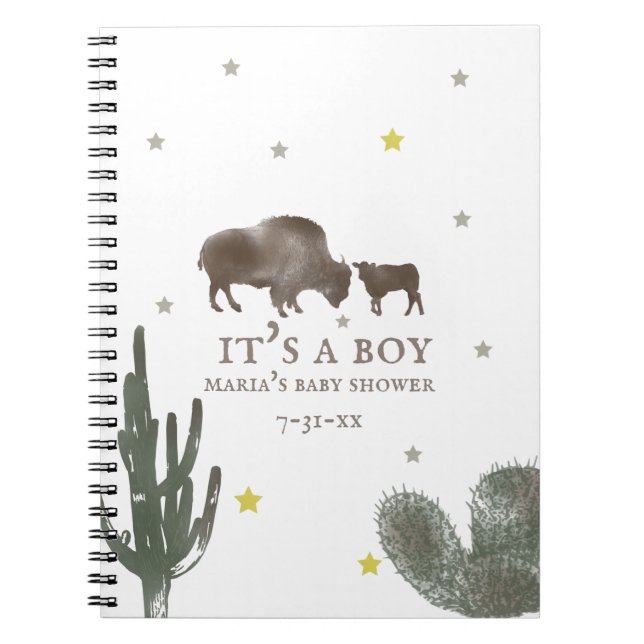 Buffalo Baby shower Livre d'Invité (Devant)