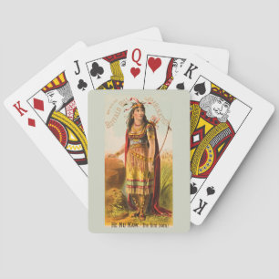 Buffalo Bill Cody Handsomest Indian Maiden 1880s Playing Cards