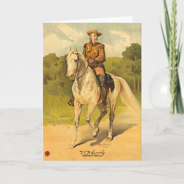 Buffalo Bill Cody on Horse Card (Front)