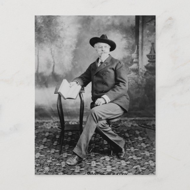 Buffalo Bill Cody Wild West Show Postcard (Front)