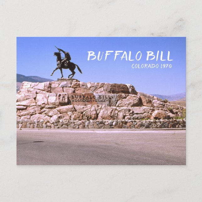 Buffalo Bill Colorado 1970 Retro Travel Image Postcard (Front)