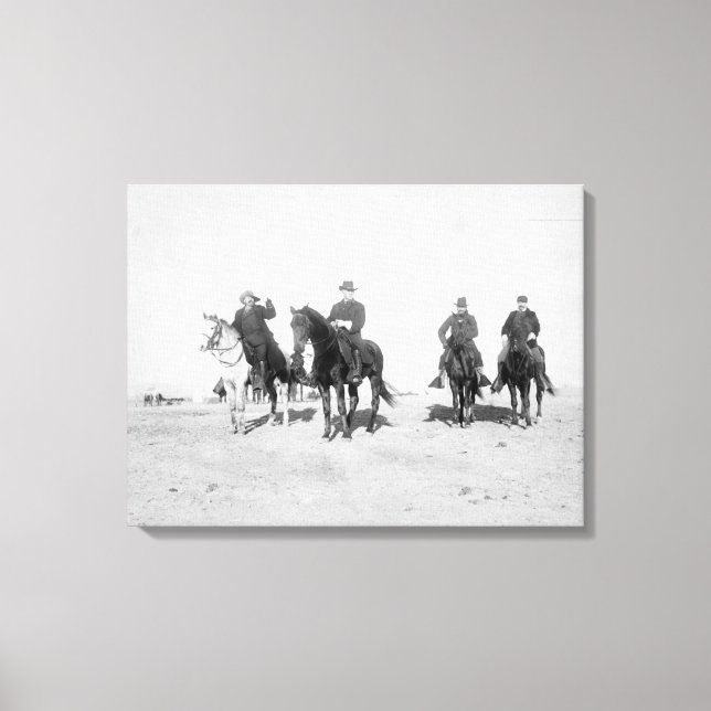 Buffalo Bill, General Miles, Captain Baldwin Canvas Print (Front)