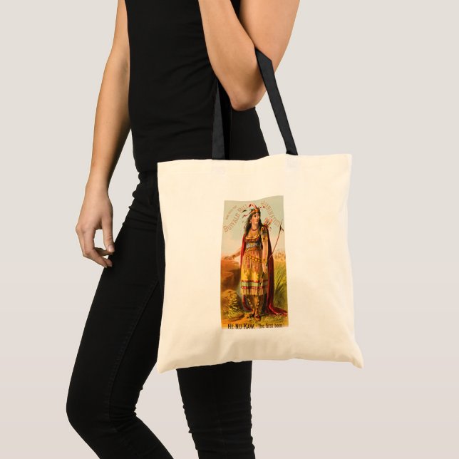 Buffalo Bill Handsomest Indian Maiden 1880s Tote Bag (Front (Product))