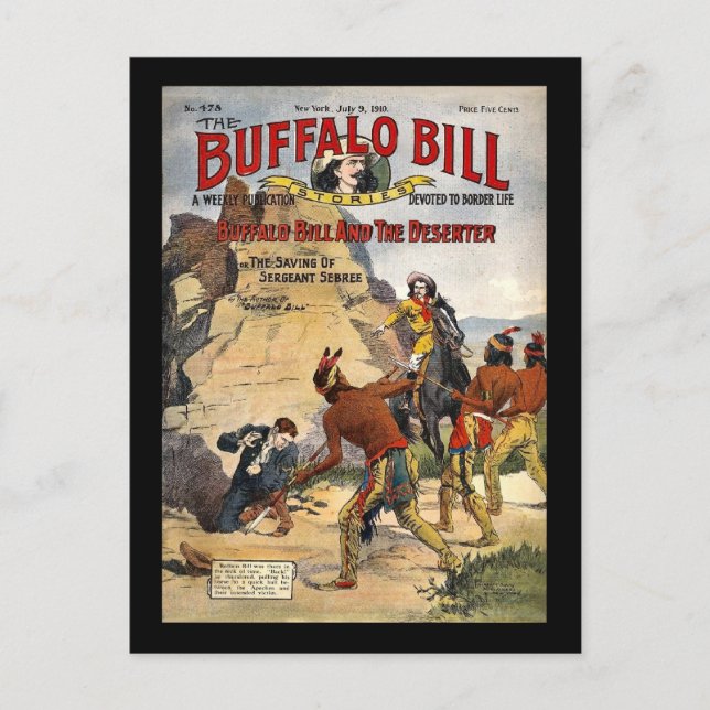 Buffalo Bill Stories 1910 Postcard (Front)