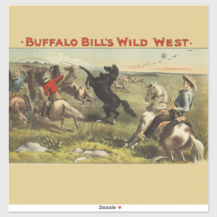 Buffalo Bill Wild West Cowboy Horse Poster