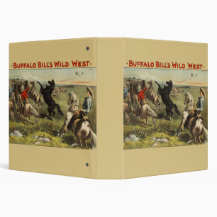 Buffalo Bill Wild West Cowboy Horse Poster Binder