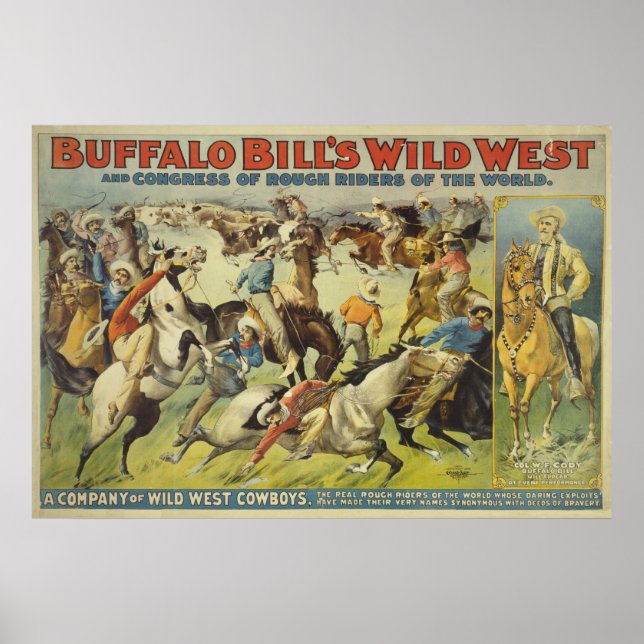 Buffalo Bill's Wild West Cowboys Poster (Front)