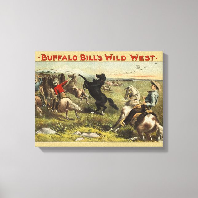 Buffalo Bill's Wild West Horses Canvas Print (Front)