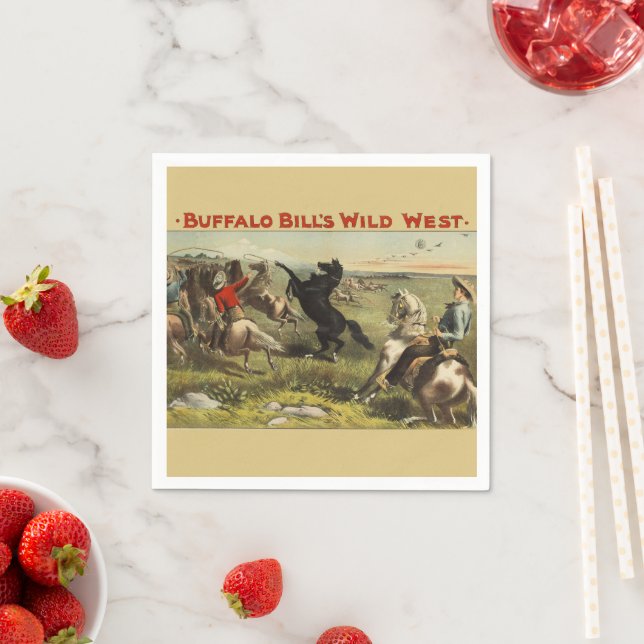 Buffalo Bill's Wild West Horses Napkin (Insitu)
