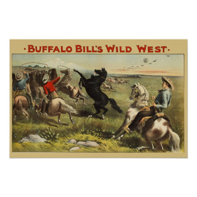 Buffalo Bill's Wild West Horses Poster (Front)