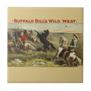Buffalo Bill's Wild West Horses Tile