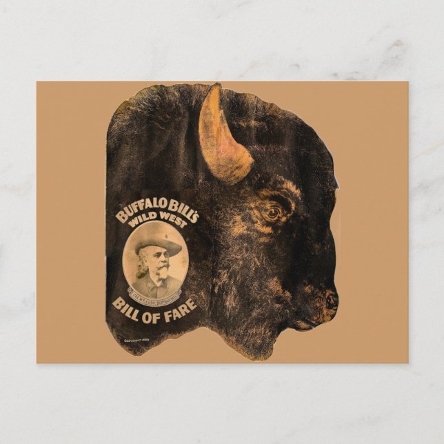 Buffalo Bill's Wild West Show vintage 1898 Postcard (Front)