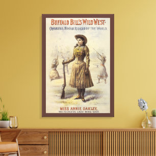 Buffalo Bill's Wild West Show with Annie Oakley Canvas Print