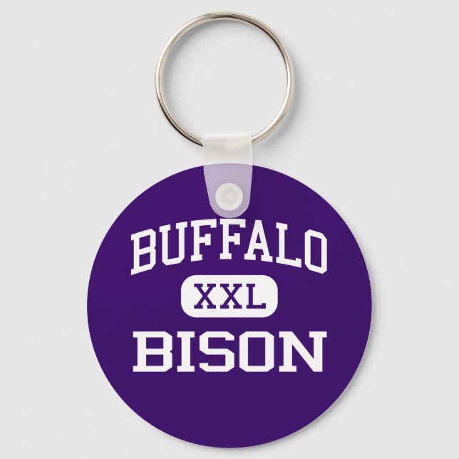 Buffalo - Bison - High School - Buffalo Minnesota Keychain (Front)