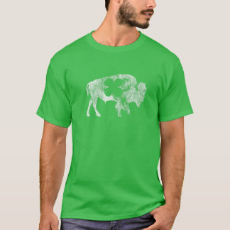 Buffalo Bison Shamrock St. Patrick's Day Saint Pad T-Shirt