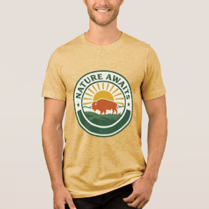 Buffalo Bison Shirt Nature Awaits Outdoor Tee