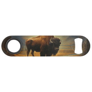 Buffalo Bison Sunset Silhouette Bar Key