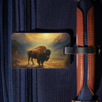 Buffalo Bison Sunset Silhouette 