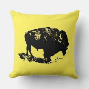 Buffalo Bison Throw Pillow