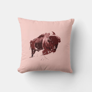 Buffalo - Bison Throw Pillow