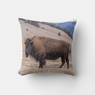 Buffalo Bison Throw Pillow