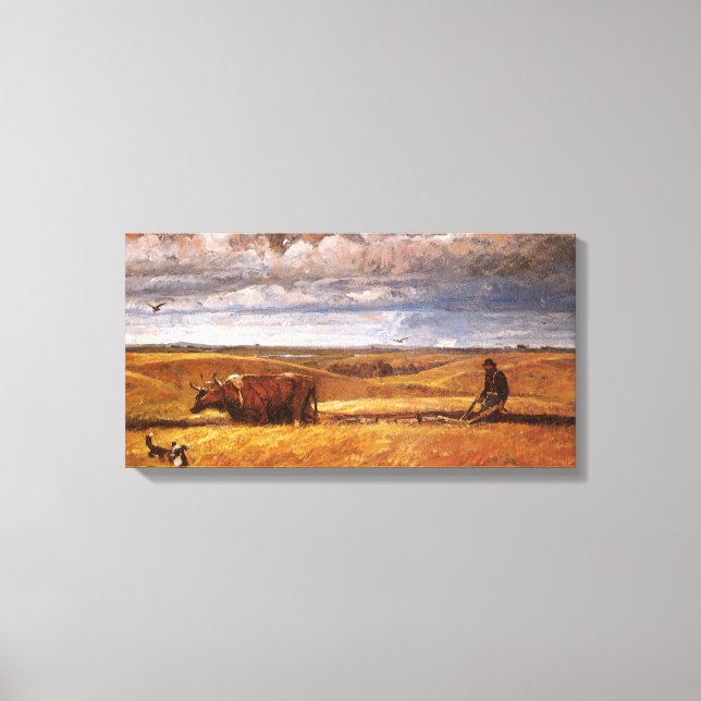 Buffalo Bones Plowed Under by Harvey Thomas Dunn Canvas Print (Front)