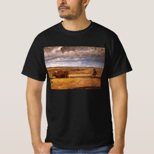 Buffalo Bones Plowed Under by Harvey Thomas Dunn T-Shirt