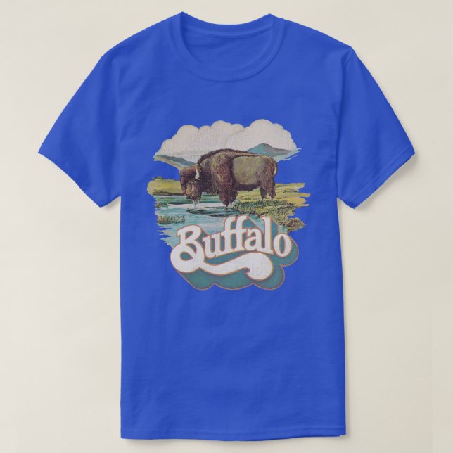 Buffalo Brewing Co Beer Retro Defunct Breweriana T-Shirt (Design Front)