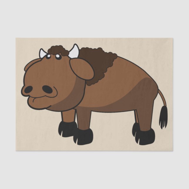 buffalo cartoon tissue paper (Front)