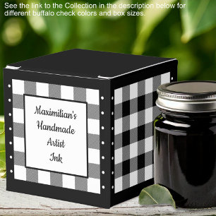 Buffalo Check - Black and White Classic Favor Box
