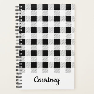 Buffalo Check   Black & White Planner