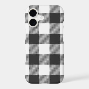 Buffalo Check blanc et noir Carrés plaid