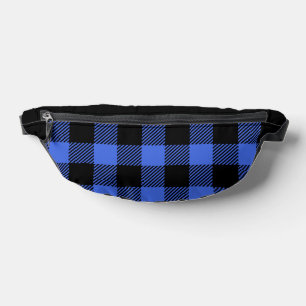 Buffalo Check Blue and Black Lumberjack Plaid Fanny Pack