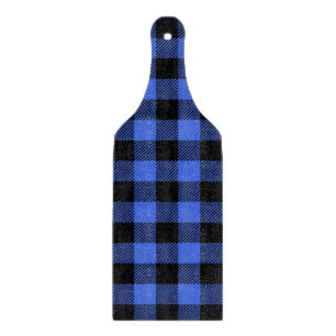 Buffalo Check Blue & Black Lumberjack Plaid Decor Cutting Board