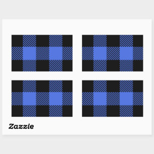Buffalo Check Blue & Black Lumberjack Plaid Decor Sticker