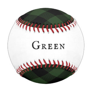 Buffalo Check Celtic Green and Black Squares Plaid Baseball