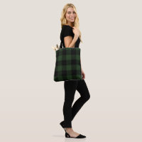 Buffalo Check Celtic Green and Black Squares Plaid