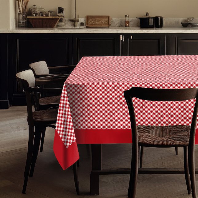 Buffalo Check Nappe Cosy Rouge Blanc Repas (Buffalo Check Tablecloth Cozy Red White Dining)