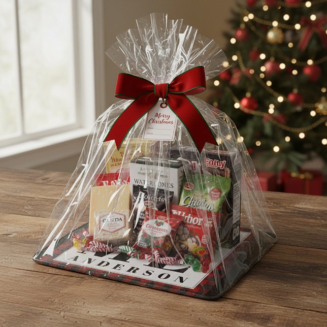 Buffalo check ornament "Home" personalized Cutting Board (Creator Uploaded)