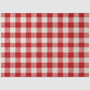 Buffalo Check Red Decoupage Paper