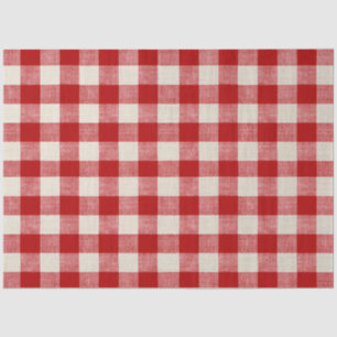 Buffalo Check Red Decoupage Paper