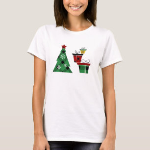 Buffalo Check Red Plaid Holiday Christmas T-Shirt