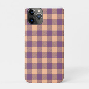 Buffalo Check Violet and Tan iPhone 11 Pro Case