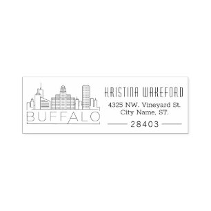 Buffalo City   Custom Address Self-inking Stamp