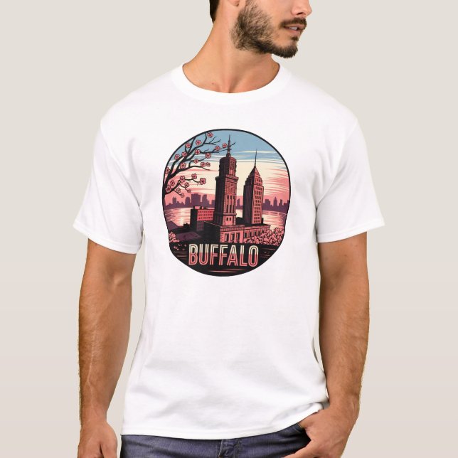 Buffalo City New York USA T-Shirt (Front)