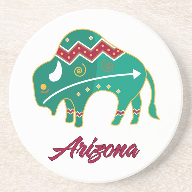 Buffalo Clan Arizona Coaster (Front)