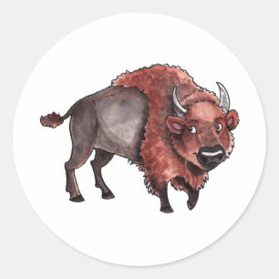 Buffalo Classic Round Sticker